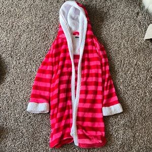 Love Sleep pink striped robe